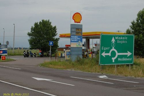 Mezőkövesd találkozási és csatlakozási pont " Shell kút az elkerülő útnál "
